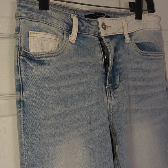 Flying Monkey Two-Tone Flare Jeans - Picture 10 of 15